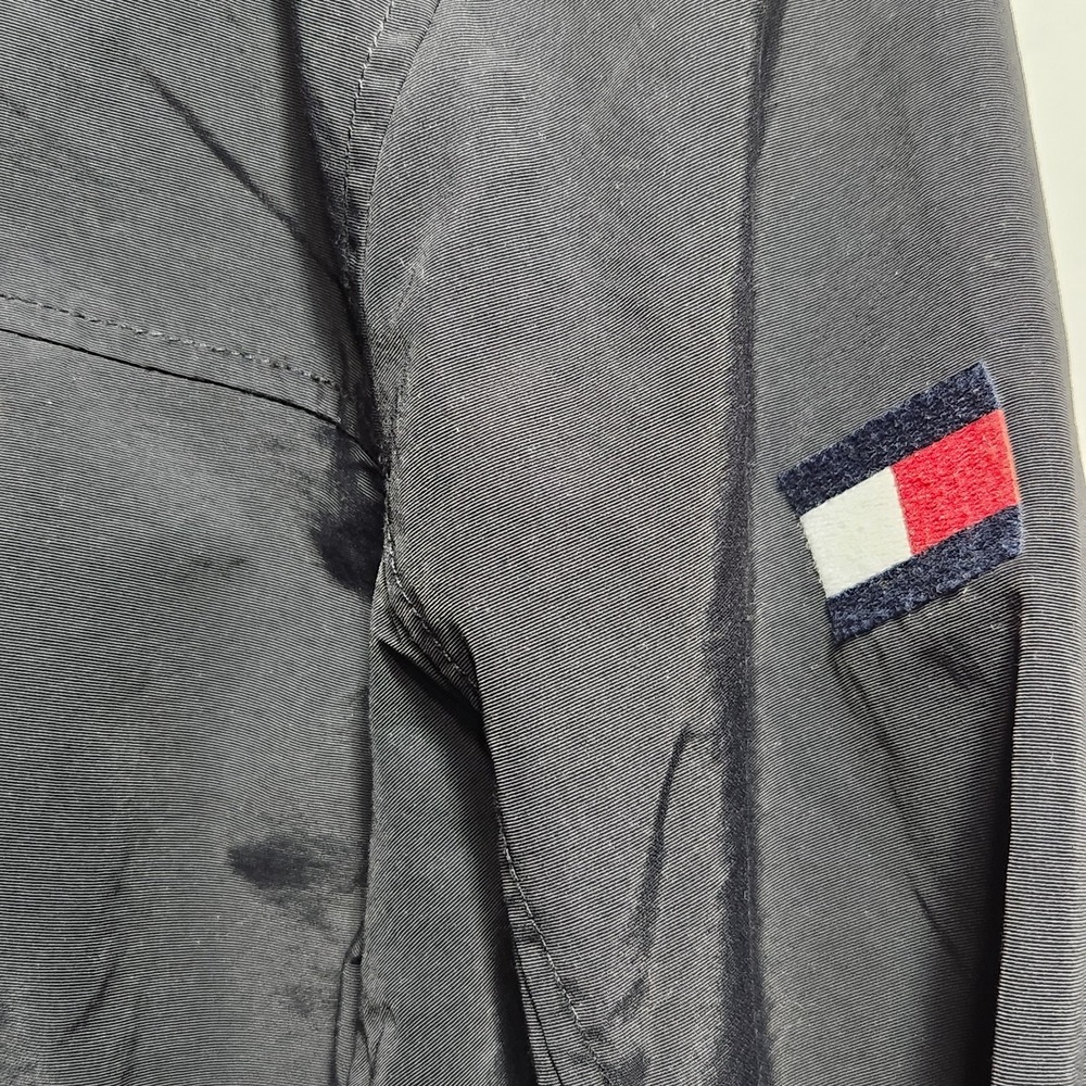 Tommy Hilfiger Mens Windbreaker Yacht Sailing Jacket Size Large Black - Picture 5 of 9
